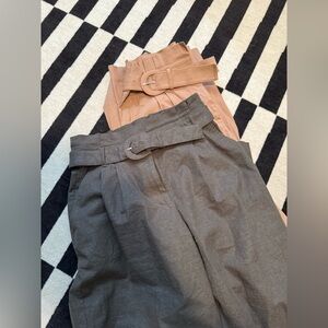 Express Belted Trousers in Brown